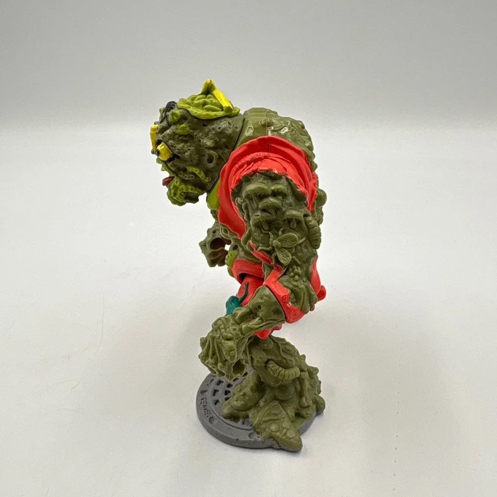 Playmates TMNT Muckman Action Figure 1990 Vintage Mutant Ninja Turtles Green Red